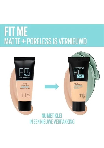 New York Fit Me Matte+Poreless Fondöten - 105 Natural Ivory (30 Ml) fiyatları