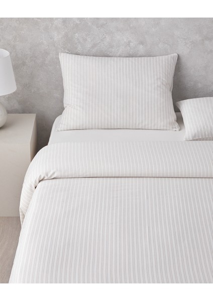 Stitch Line Ipliği Boyalı Çift Kişilik Nevresim Takımı 200X220 cm Bej fiyatları