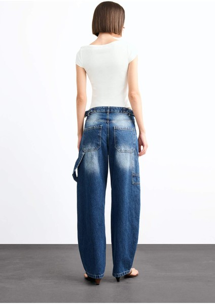 Baggy Fit Jean Pantolon G0465AX25SM indirimleri