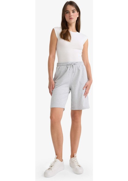 Regular Fit Normal Bel Düz Paça İnce Bermuda Şort W9369AZ25AU fırsatları