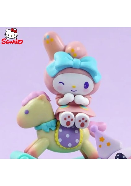 Sanrio Kutu Sallanan At Truva Atı At Curomi Melodisi Yugui Köpek Oyuncakları Sevimli Araba Masaüstü Süsleri Renk Adı: Sarı (Yurt Dışından)