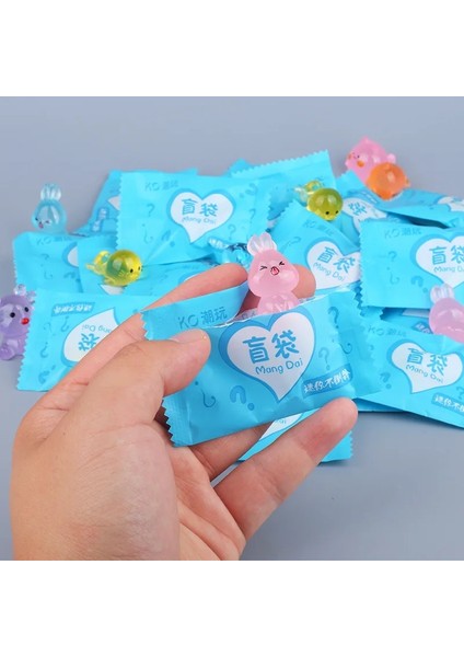 Yeni 1-50PCS Sevimli Mini Simülasyon Hayvan Kutusu Oyuncaklar Aksiyon Sürpriz Gelgit Oyun Figürleri Karikatür Çanta Aydınlık Modelcolor: 1 Hayvan Random (Yurt Dışından)