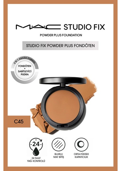 Yeni Studio Fix Powder Plus Fondöten - C45