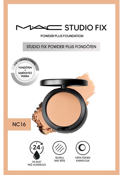 Yeni Studio Fix Powder Plus Fondöten - NC16