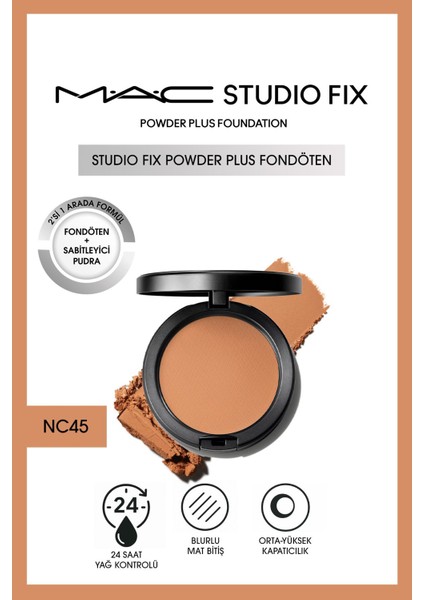 Yeni Studio Fix Powder Plus Fondöten - NC45