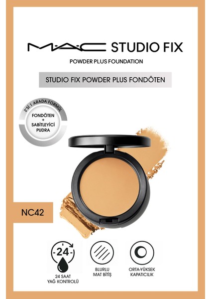 Yeni Studio Fix Powder Plus Fondöten - NC42