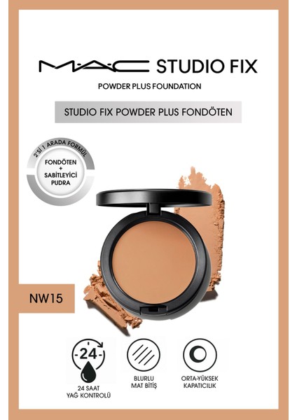 Yeni Studio Fix Powder Plus Fondöten - NW15