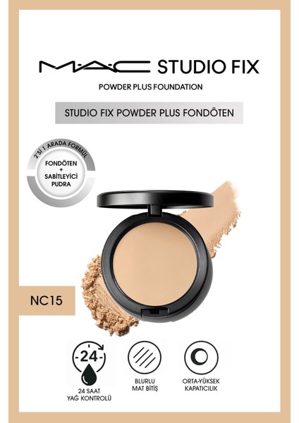 Yeni Studio Fix Powder Plus Fondöten - NC15