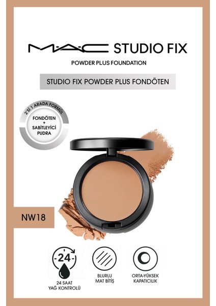 Yeni Studio Fix Powder Plus Fondöten - NW18
