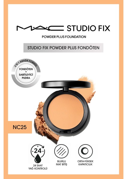 Yeni Studio Fix Powder Plus Fondöten - NC25
