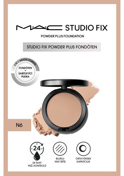 Yeni Studio Fix Powder Plus Fondöten - N6