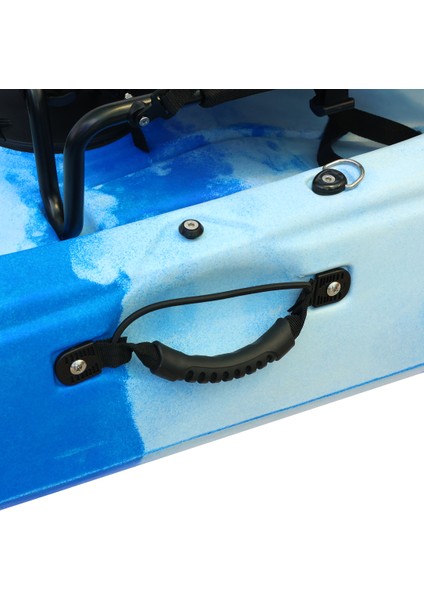 Fishman Balıkçı Kanosu Profesyonel Tek Kişilik Kano Mavi Beyaz Siyah