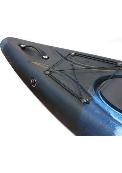 Fishman Balıkçı Kanosu Profesyonel Tek Kişilik Kano Mavi Beyaz Siyah