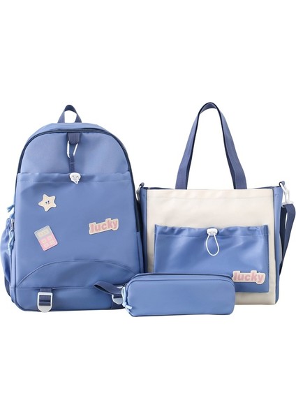 Çok Fonksiyonlu Büyük Kapasiteli Sırt Çantası Sevimli Vahşi Okul Tarzı Okul Çantası (Yurt Dışından)