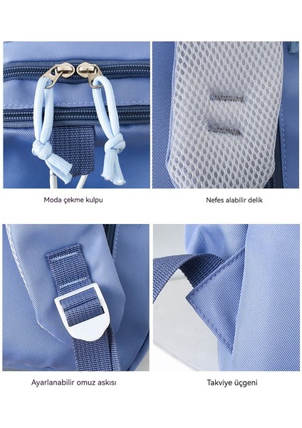 Çok Fonksiyonlu Büyük Kapasiteli Sırt Çantası Sevimli Vahşi Okul Tarzı Okul Çantası (Yurt Dışından) fiyatları