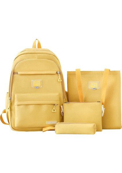 Kampüs Öğrencileri Için Dört Parçalı Okul Çantası (Yurt Dışından)
