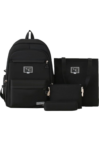 Kampüs Öğrencileri Için Dört Parçalı Okul Çantası (Yurt Dışından)