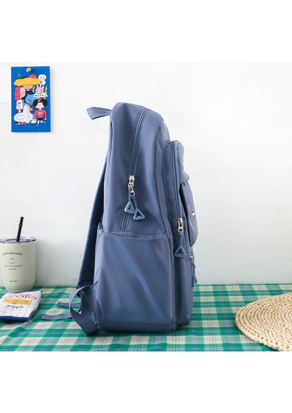 Dört Parçalı Taze Kampüs Sırt Çantası Büyük Kapasiteli Sırt Çantası (Yurt Dışından) fiyatları