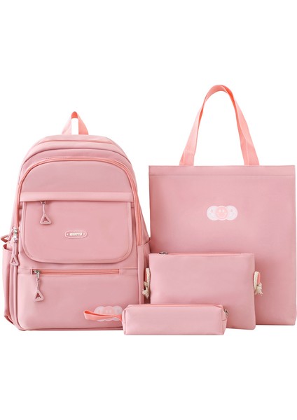 Dört Parçalı Taze Kampüs Sırt Çantası Büyük Kapasiteli Sırt Çantası (Yurt Dışından)