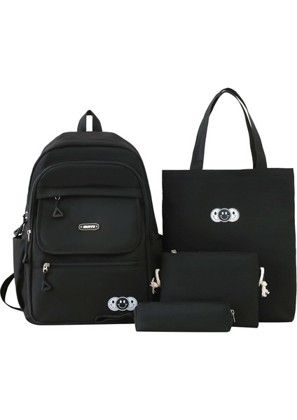 Dört Parçalı Taze Kampüs Sırt Çantası Büyük Kapasiteli Sırt Çantası (Yurt Dışından)