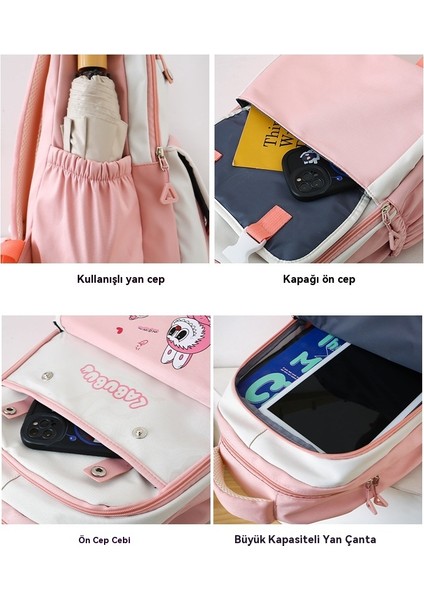 Sevimli Karikatür Sırt Çantası Minimalist Hafif Omuz Çantası (Yurt Dışından) modelleri