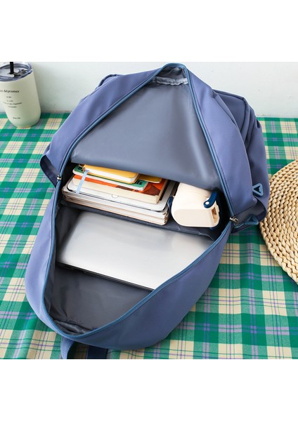 Dört Parçalı Taze Kampüs Sırt Çantası Büyük Kapasiteli Sırt Çantası (Yurt Dışından) indirimleri