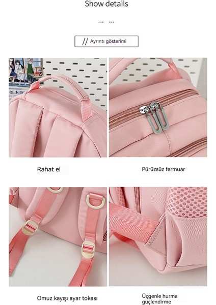 Büyük Kapasiteli Okul Çantası Sevimli Minimalist Öğrenci Sırt Çantası (Yurt Dışından) fırsatları