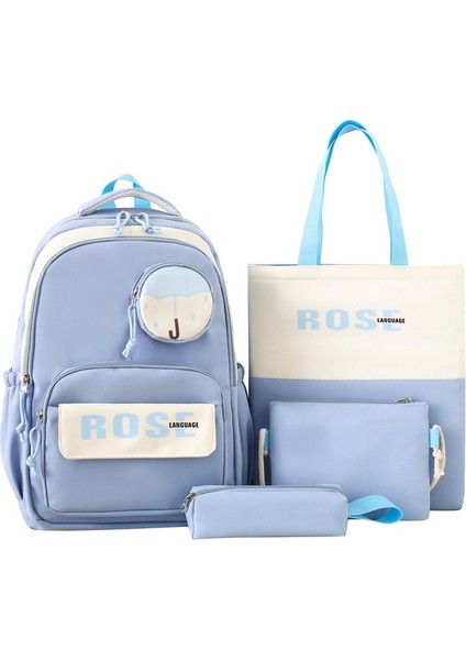 Kampüs Sevimli Sırt Çantası Büyük Kapasiteli Boş Zaman Seyahat Sırt Çantası (Yurt Dışından)