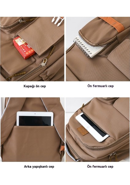 Dört Parçalı Yeni Öğrenci Okul Çantası (Yurt Dışından) modelleri