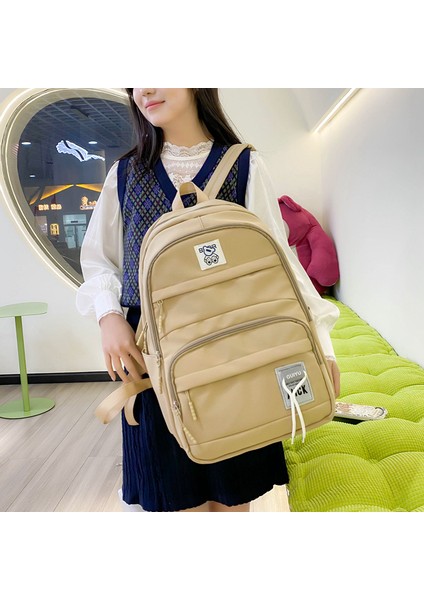 Trend Minimalist Sırt Çantası Büyük Kapasiteli Öğrenci Okul Çantası (Yurt Dışından) indirimleri