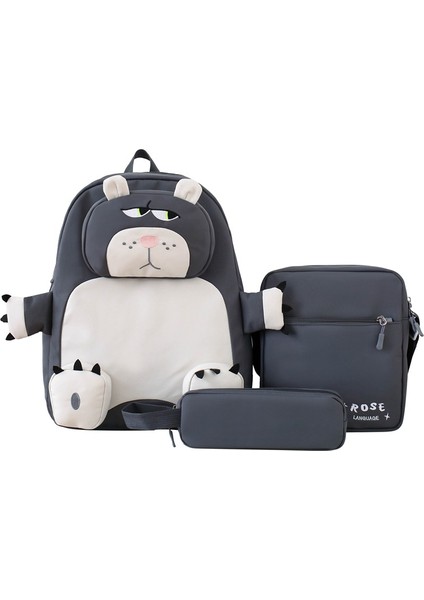 Çirkin Sevimli Sırt Çantası Niş Karikatür Öğrenci Sırt Çantası (Yurt Dışından)