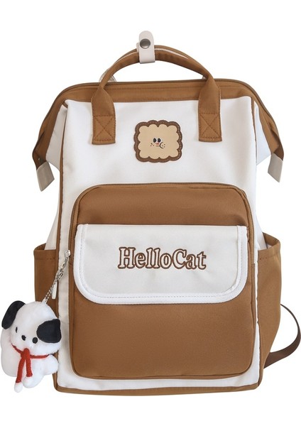 Kişilik Renk Öğrenci Okul Çantası Rahat Minimalist Küçük Sırt Çantası (Yurt Dışından)