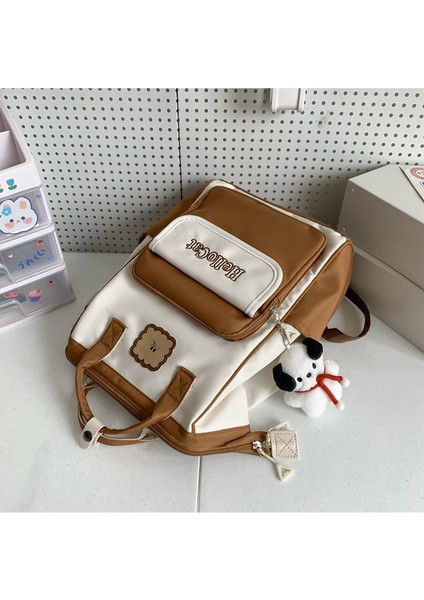 Kişilik Renk Öğrenci Okul Çantası Rahat Minimalist Küçük Sırt Çantası (Yurt Dışından) modelleri