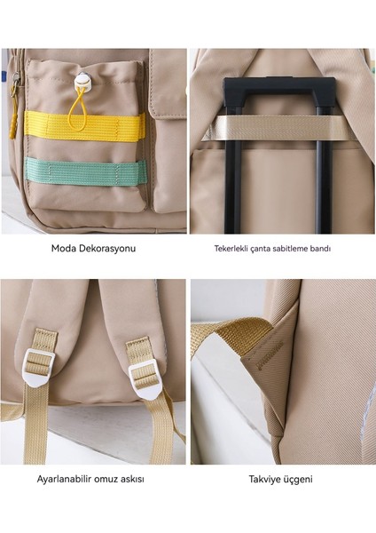 Büyük Kapasiteli Omuz Sırt Moda Kolej Tarzı Okul Çantası (Yurt Dışından) modelleri