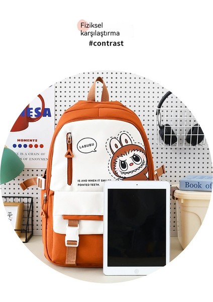 Büyük Kapasiteli Öğrenci Okul Çantası Dört Parçalı Sırt Çantası (Yurt Dışından) modelleri