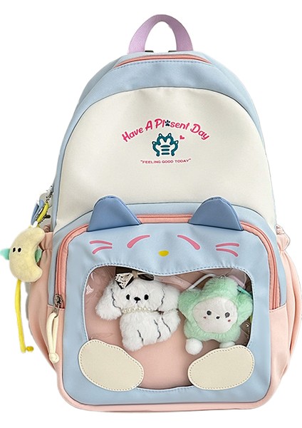 Trend Yüksek Kapasiteli Ortaokul Lise Öğrencileri Için Şeffaf Okul Çantaları (Yurt Dışından)