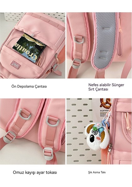 Sevimli Harajuku Sırt Çantası Lise Öğrencisi Büyük Kapasiteli Okul Çantası (Yurt Dışından) fırsatları