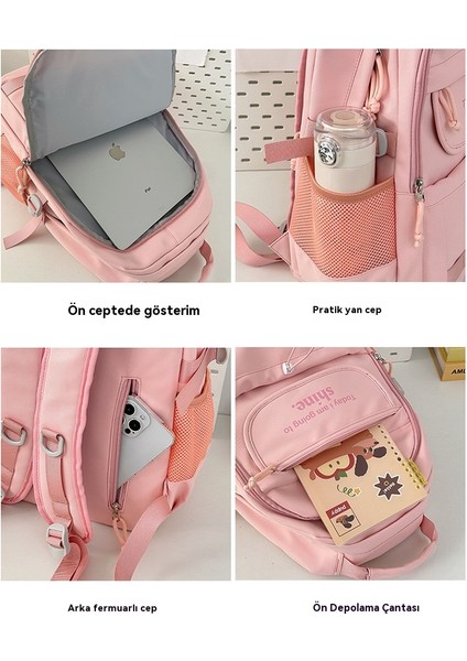 Sevimli Harajuku Sırt Çantası Lise Öğrencisi Büyük Kapasiteli Okul Çantası (Yurt Dışından) indirimleri