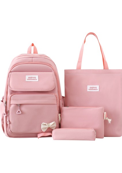Küçük Taze ve Çok Kullanılı Dört Parçalı Okul Çantası (Yurt Dışından)