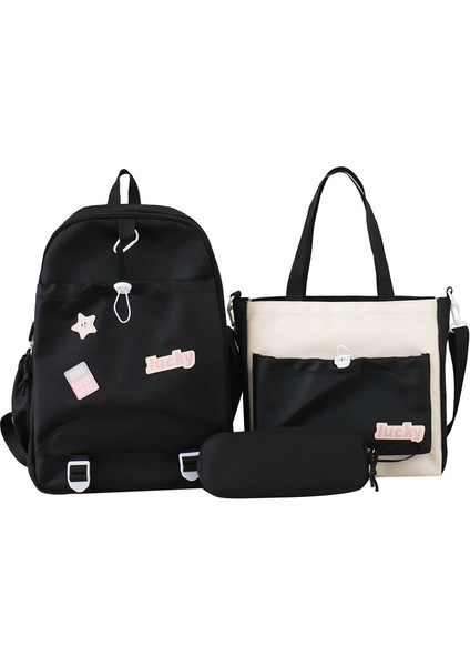 Çok Fonksiyonlu Büyük Kapasiteli Sırt Çantası Sevimli Vahşi Okul Tarzı Okul Çantası (Yurt Dışından)