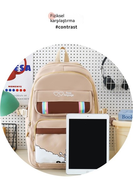 Büyük Kapasiteli Karikatür Dört Parçalı Sırt Çantası Sevimli Okul Çantası (Yurt Dışından) modelleri