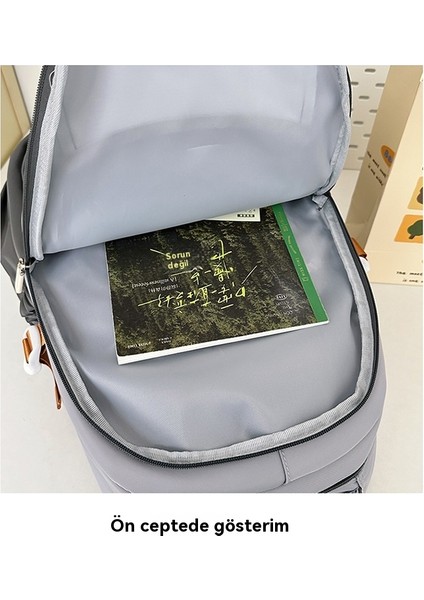 Sokak Trendi Rahat Sırt Çantası Büyük Kapasiteli Kampüs Sırt Çantası (Yurt Dışından) modelleri