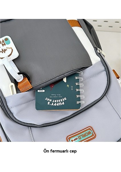 Sokak Trendi Rahat Sırt Çantası Büyük Kapasiteli Kampüs Sırt Çantası (Yurt Dışından) indirimleri