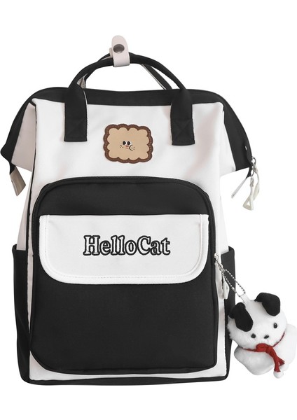 Kişilik Renk Öğrenci Okul Çantası Rahat Minimalist Küçük Sırt Çantası (Yurt Dışından)