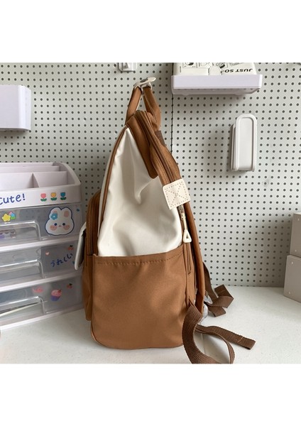 Kişilik Renk Öğrenci Okul Çantası Rahat Minimalist Küçük Sırt Çantası (Yurt Dışından) fiyatları