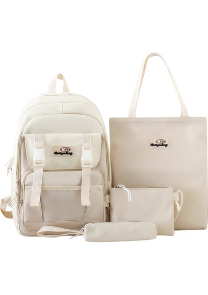 Büyük Kapasiteli Dört Parçalı Okul Çantası (Yurt Dışından)