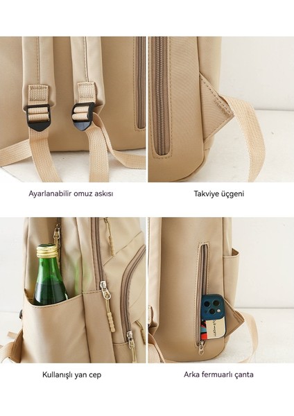 Trend Minimalist Sırt Çantası Büyük Kapasiteli Öğrenci Okul Çantası (Yurt Dışından) fiyatları