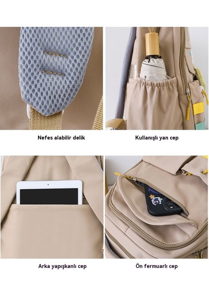 Büyük Kapasiteli Omuz Sırt Moda Kolej Tarzı Okul Çantası (Yurt Dışından) fırsatları