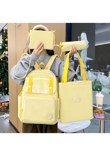 Büyük Kapasiteli Rahat Sırt Çantası Dört Parçalı Okul Çantası (Yurt Dışından) fırsatları