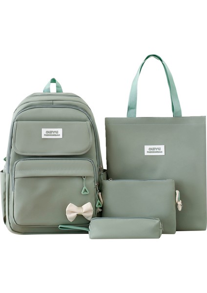 Küçük Taze ve Çok Kullanılı Dört Parçalı Okul Çantası (Yurt Dışından)